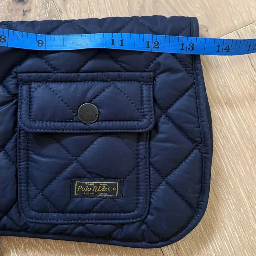 Ralph Lauren Fleece-Lined Dog Quilted Barn Jacket Sz L
